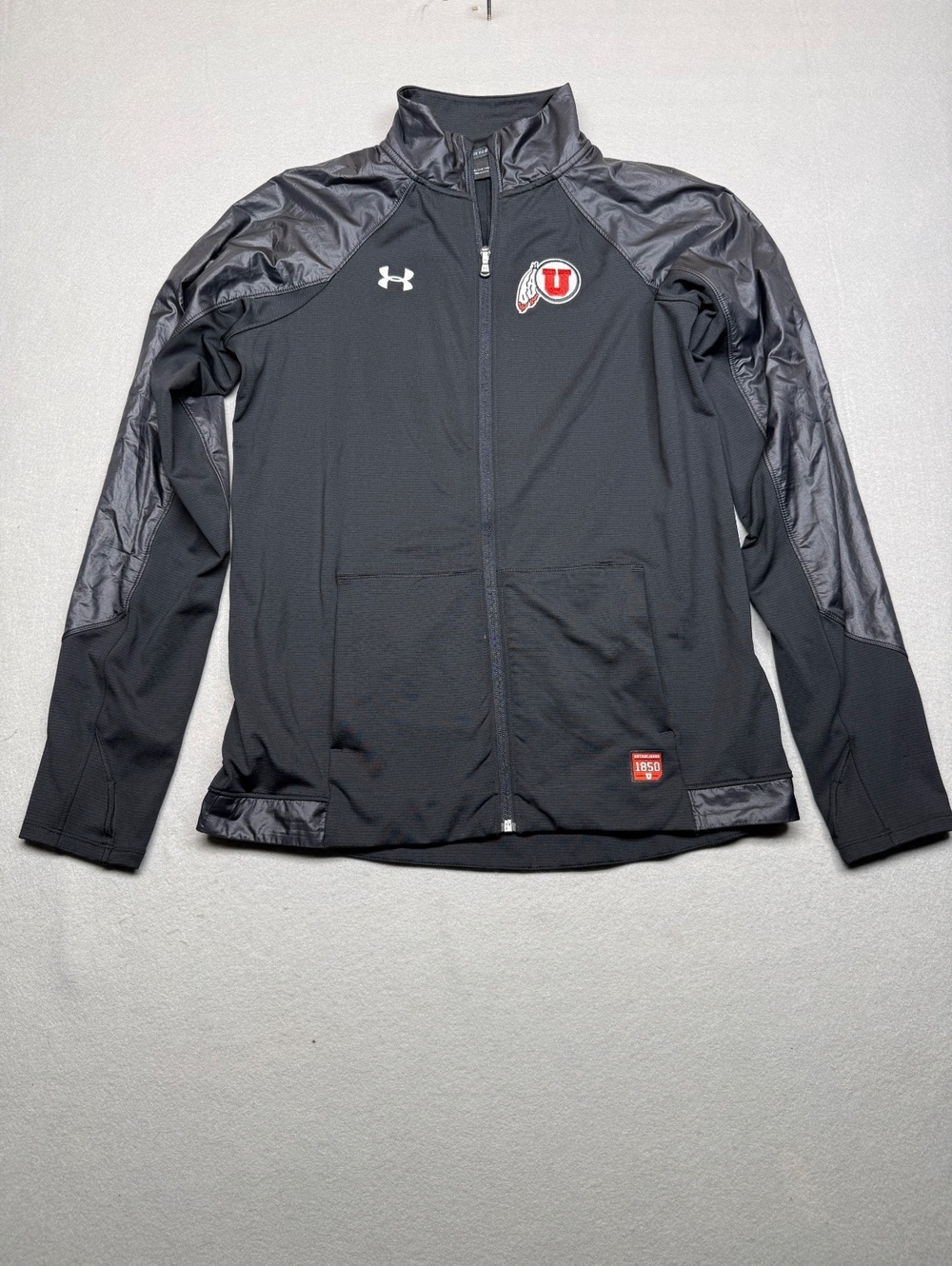 Utah Utes Under Armour Jacket Small Black Collegiate Sports